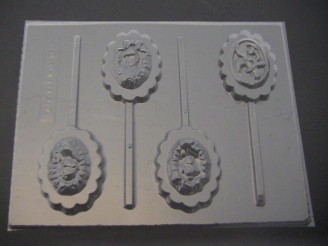 304sp Princess Cameo Chocolate Candy Lollipop Mold